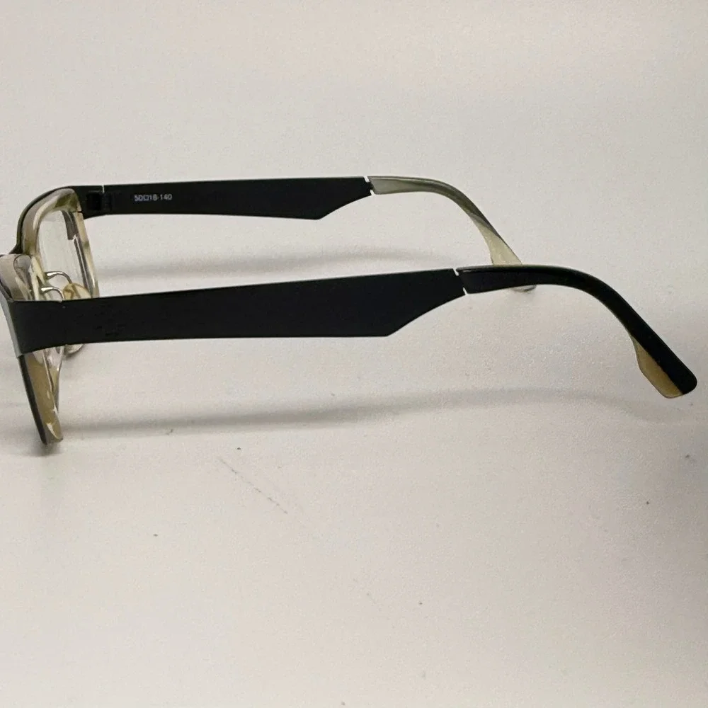 Brando SRX00098 Black Olive Green Rectangular Eyeglass Frames 50-18-140
